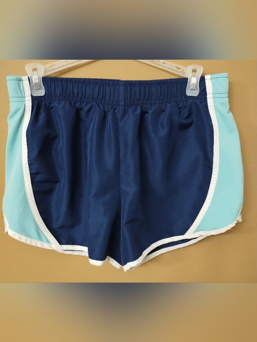Women's Navy & Light Blue Athletic Shorts Cat1